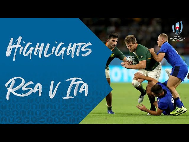 Sudáfrica fue contundente ante Italia