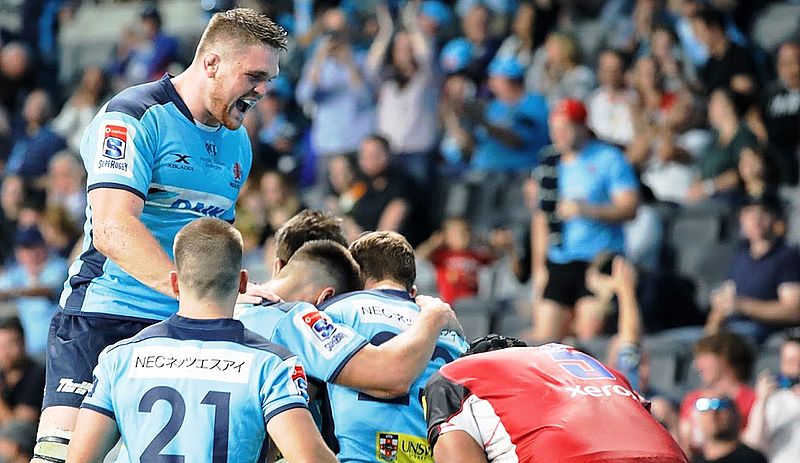 Super Rugby: Waratahs apoyó el mejor try del fin de semana