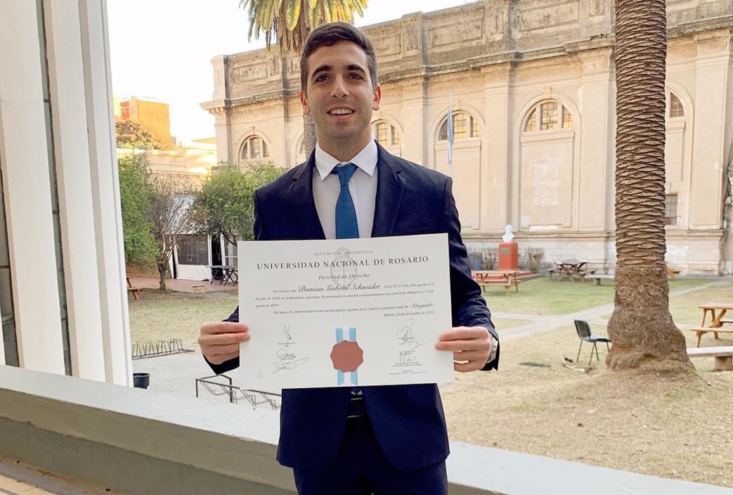 Damián Schneider, un abogado del rugby