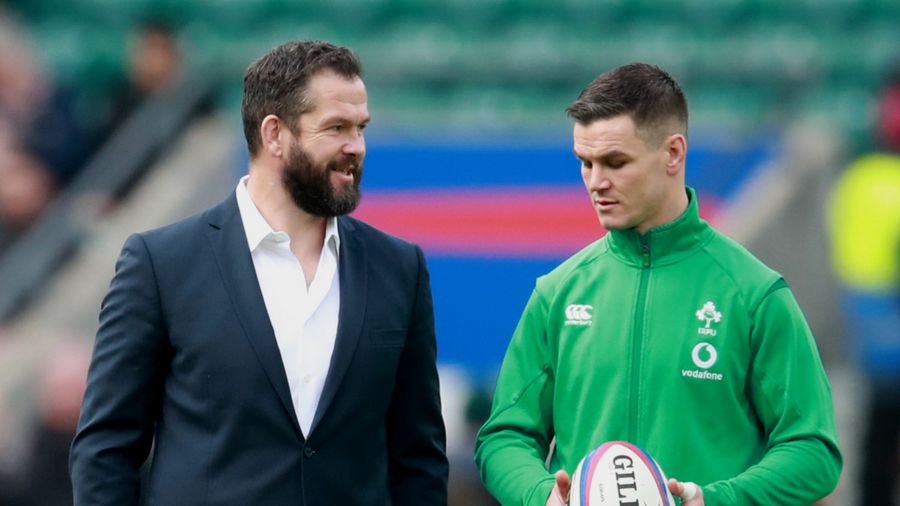 Johnny Sexton y Andy Farrell limaron asperezas