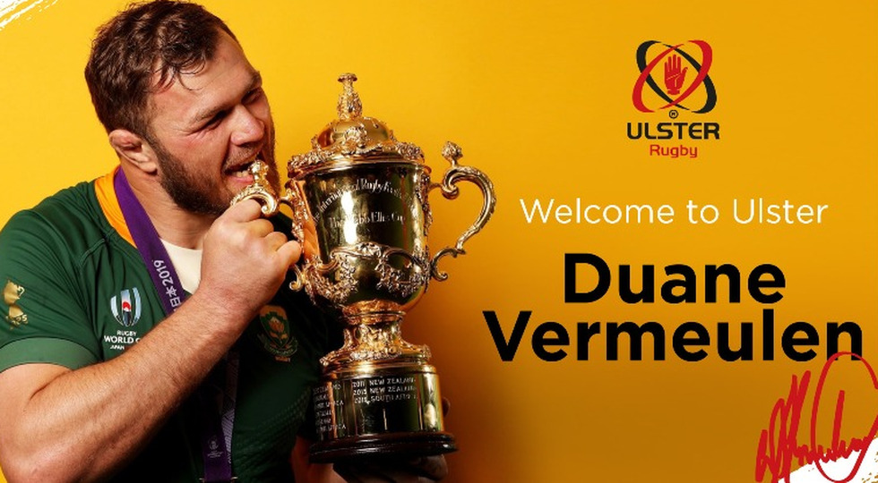 Ulster espera con los brazos abiertos a Duane Vermeulen