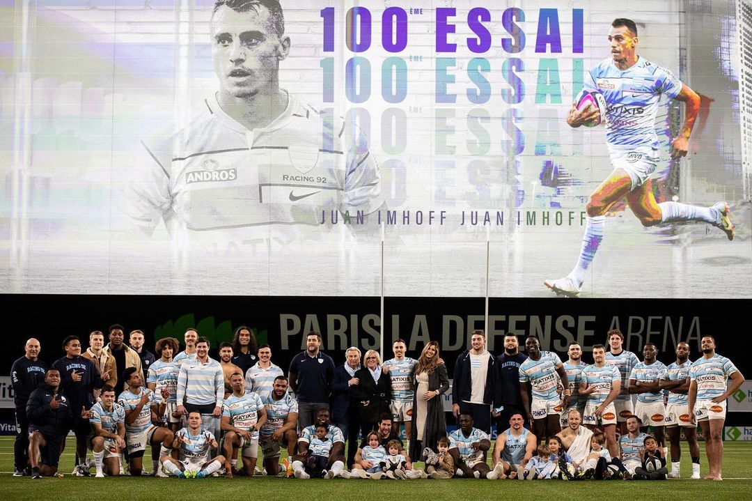 Top 14: Juan Imhoff llegó a los 100 tries con la camiseta de Racing 92