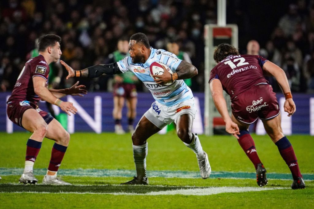 Top 14: Racing 92 le sacó el invicto de local a Union Bordeaux-Bègles