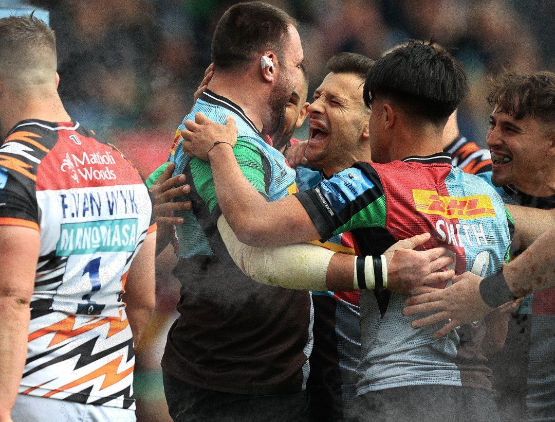 Gallagher Premiership: Harlequins le ganó con la chapa al líder