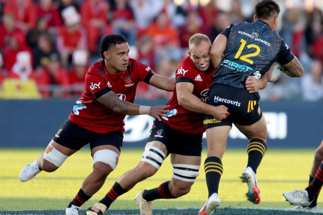 Super Rugby Pacific: Tom Christie, sinónimo de tackle en Crusaders
