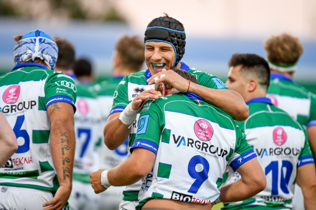 United Rugby Champions: Benetton Rugby gustó y goleó en su última presentación