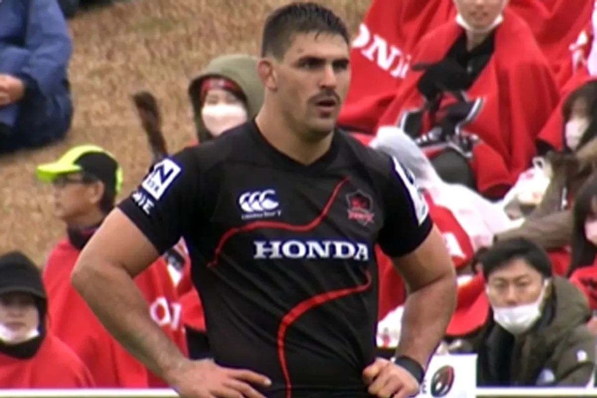 Matera hizo su debut en la segunda división del rugby japonés