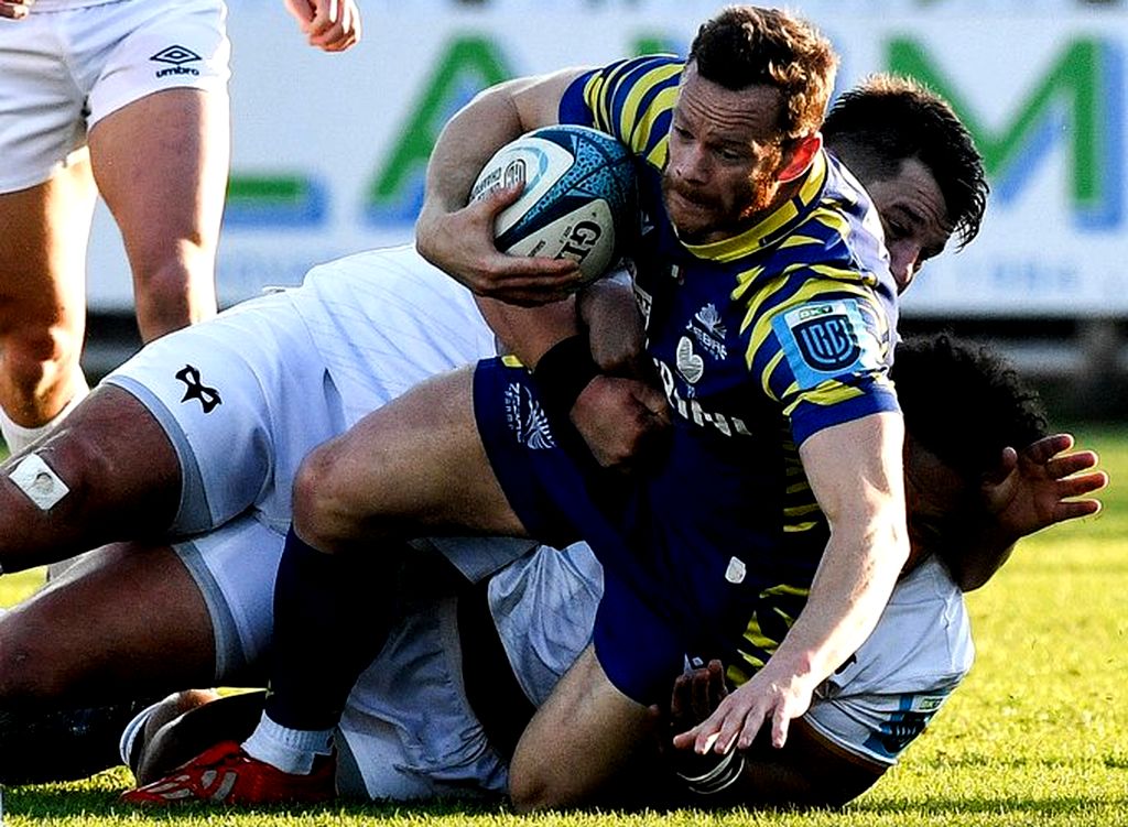United Rugby Championship: Festejo de Ospreys en suelo italiano