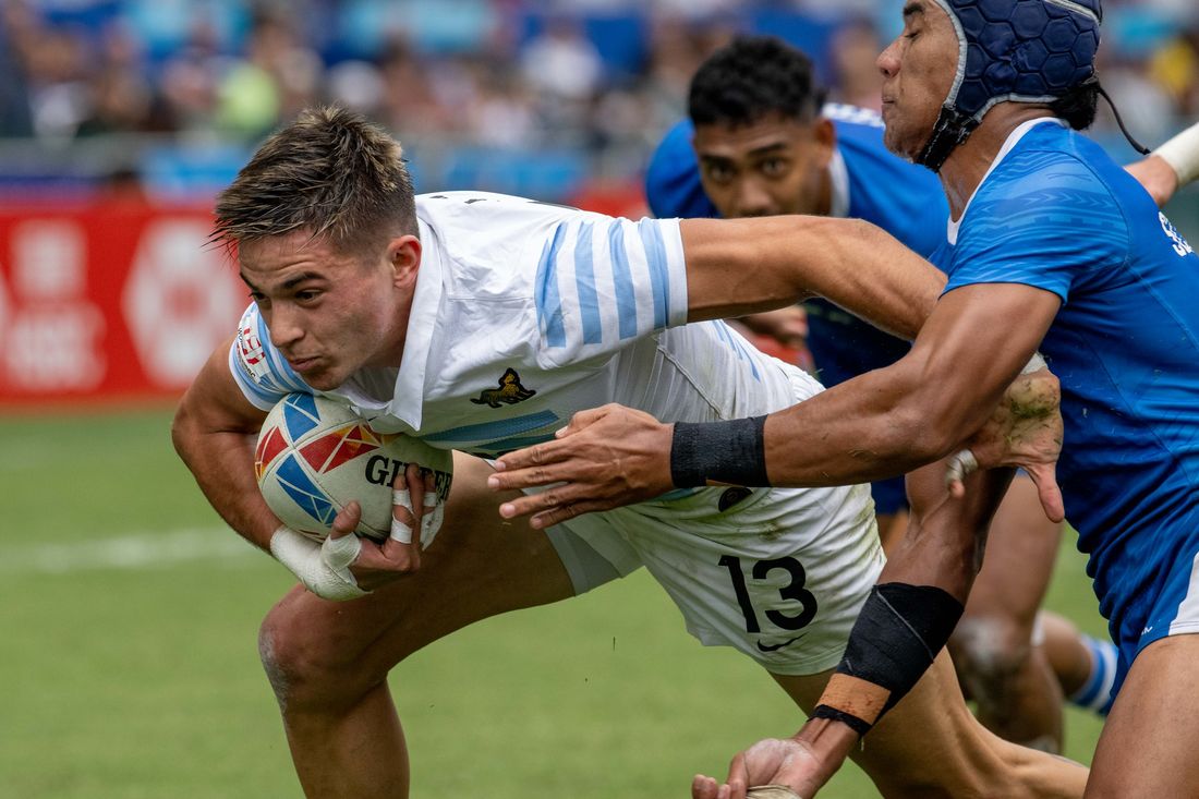 World Rugby Sevens Series: Los Pumas 7s se metieron en cuartos en Hong Kong