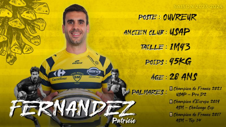 PROD2: “Pato” Fernández es nuevo jugador de Stade Montois Rugby