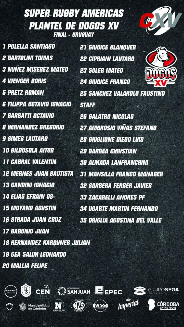 Súper Rugby Américas: Dogos XV está en Montevideo a la espera de la final