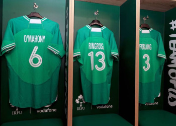 Las camisetas de Irlanda tendrán nombres en su espalda por primera vez