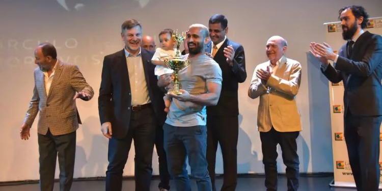 Gastón Revol, el premio mayor en la entrega de los Córdoba Cuna de Campeones