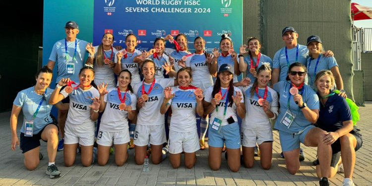 Sevens Challenger Series 2024: Las Yaguaretés se subieron al podio en la primera etapa
