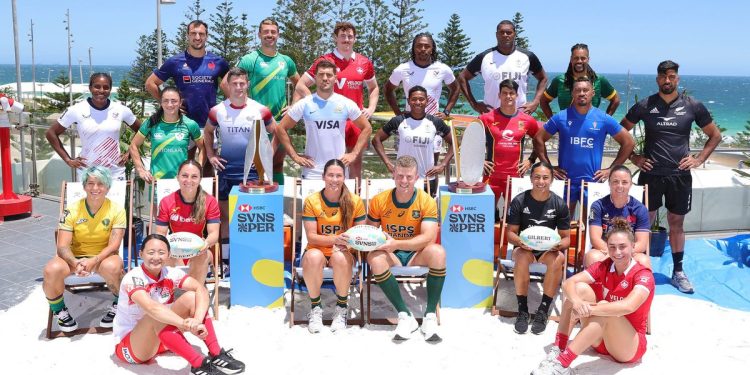 Svns 2024: Los capitanes realizaron la foto oficial en Perth