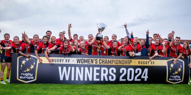 España logra el séptimo título consecutivo del Campeonato Europeo Femenino de Rugby
