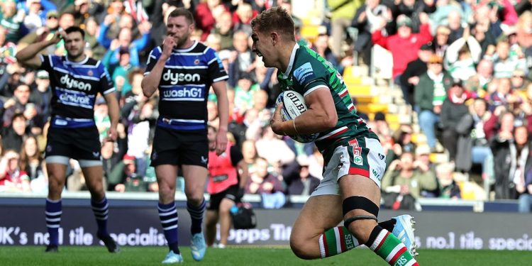 Premiership: Bath le ganó a Leicester Tigers en Welford Road