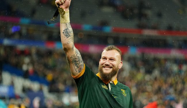 RG Snyman regresa a los partidos de los Springboks en noviembre