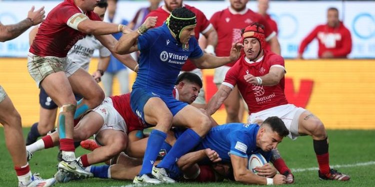 Autumn Nations Series: Italia reaccionó a tiempo y venció a Georgia en Génova