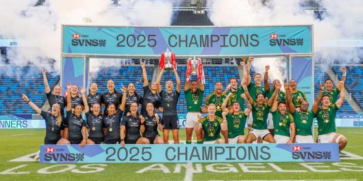 Nueva Zelanda y Sudáfrica, campeones del HSBC SVNS 2025 en Los Ángeles