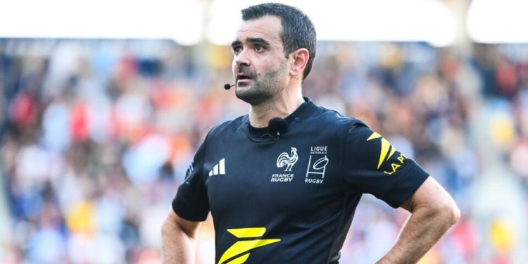 Pierre Brousset, el árbitro elegido para la final del Top 14 entre Toulouse y Bordeaux-Bègles